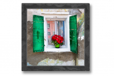 Italia - Burano Fenster